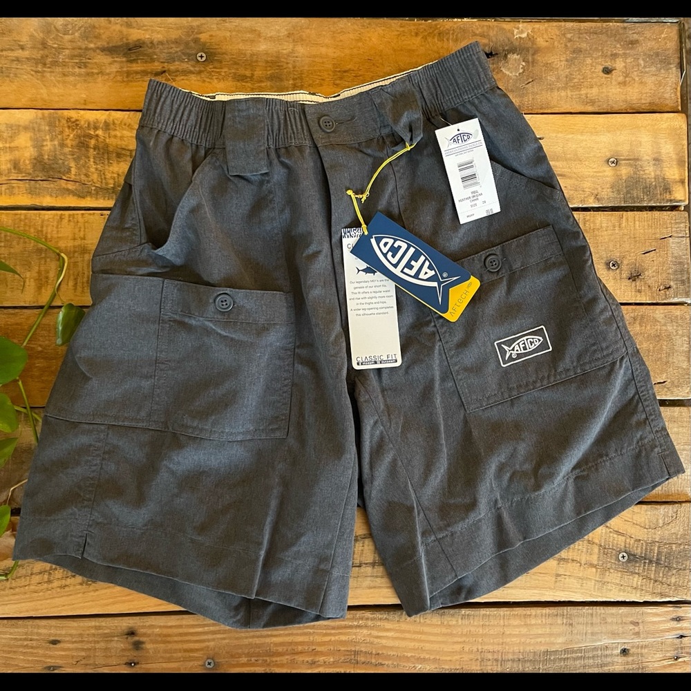 Aftco shorts mens size 28 gray